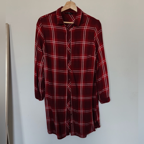 Red Plaid Button Up - Picture 1 of 1